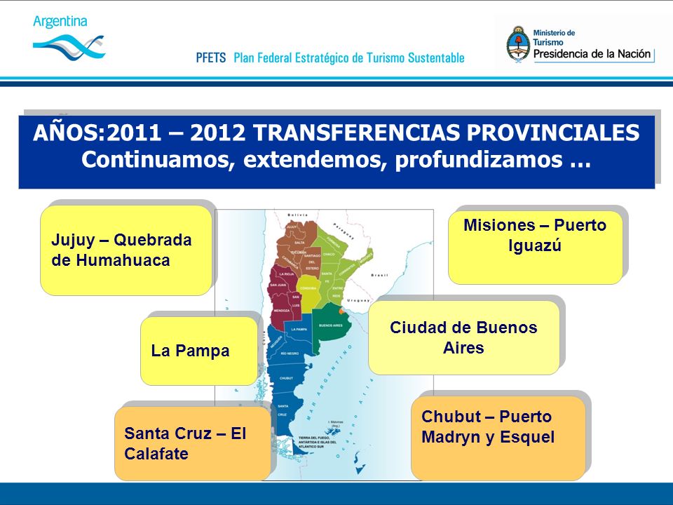 AÑOS:2011 – 2012 TRANSFERENCIAS PROVINCIALES