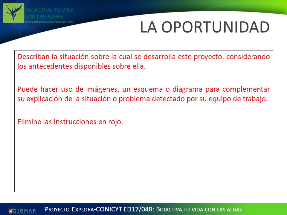 Proyecto Explora-CONICYT ED17/048: Bioactiva tu vida con las algas