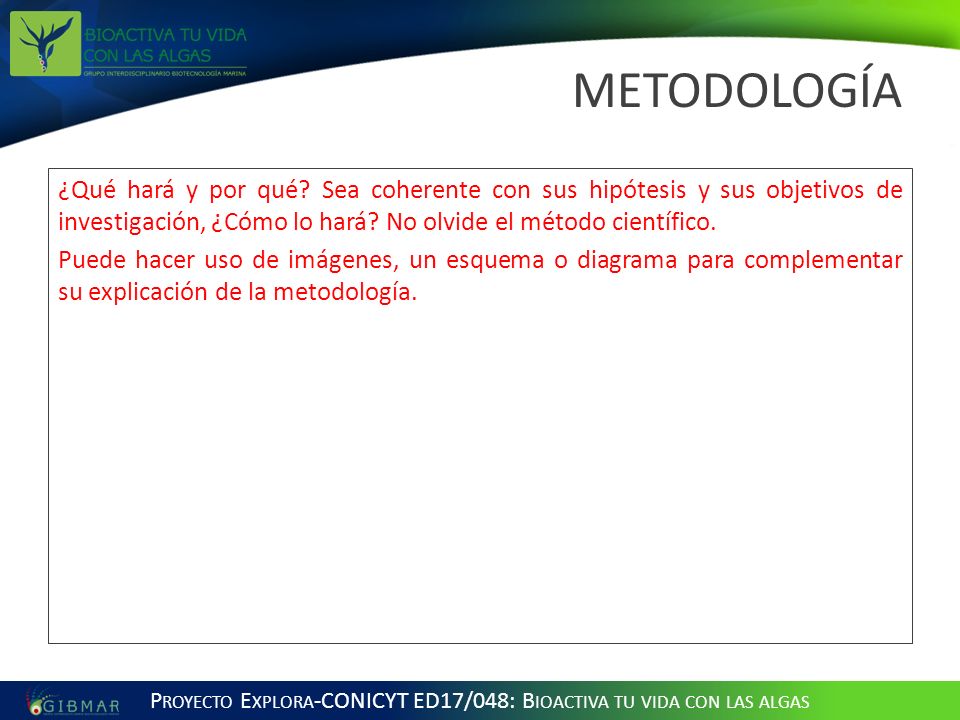 Proyecto Explora-CONICYT ED17/048: Bioactiva tu vida con las algas