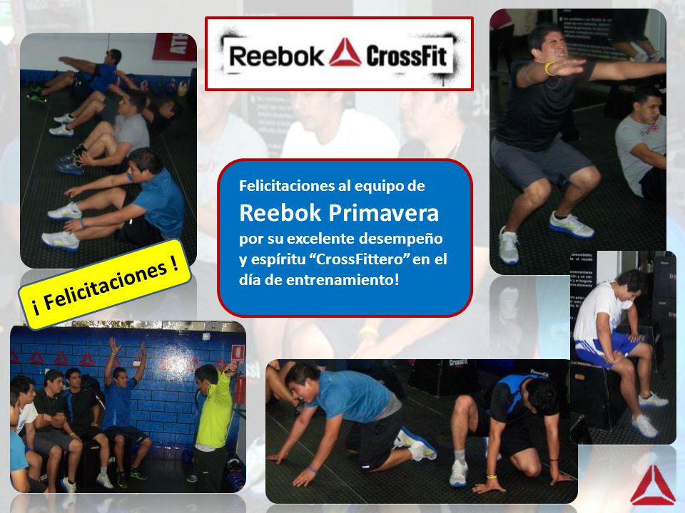 Felicitaciones al equipo de Reebok Primavera por su excelente desempeño y espíritu CrossFittero en el día de entrenamiento!
