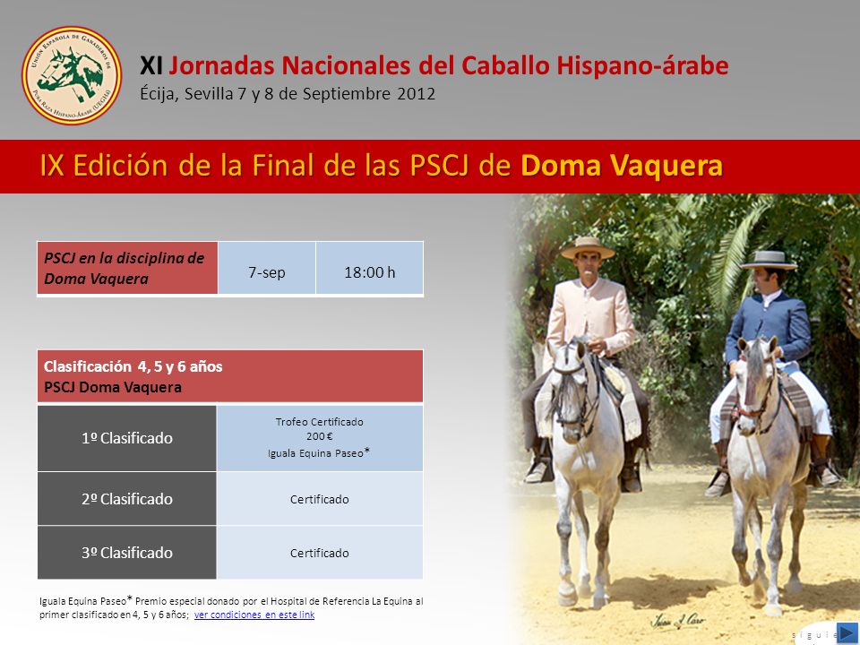 IX Edición de la Final de las PSCJ de Doma Vaquera
