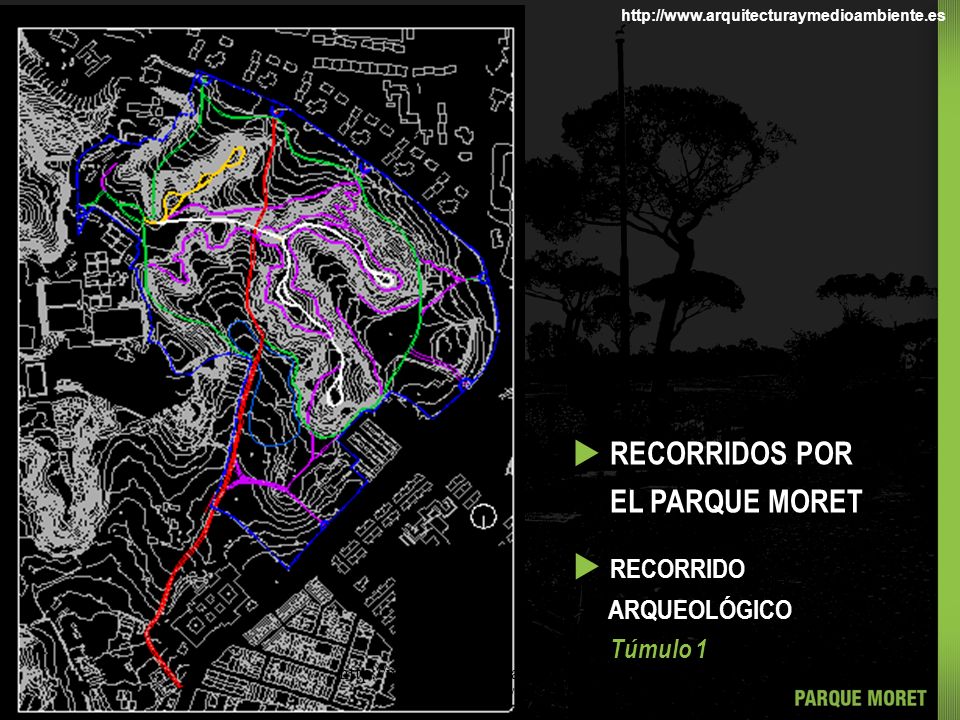 u RECORRIDOS POR EL PARQUE MORET u RECORRIDO ARQUEOLÓGICO Túmulo 1