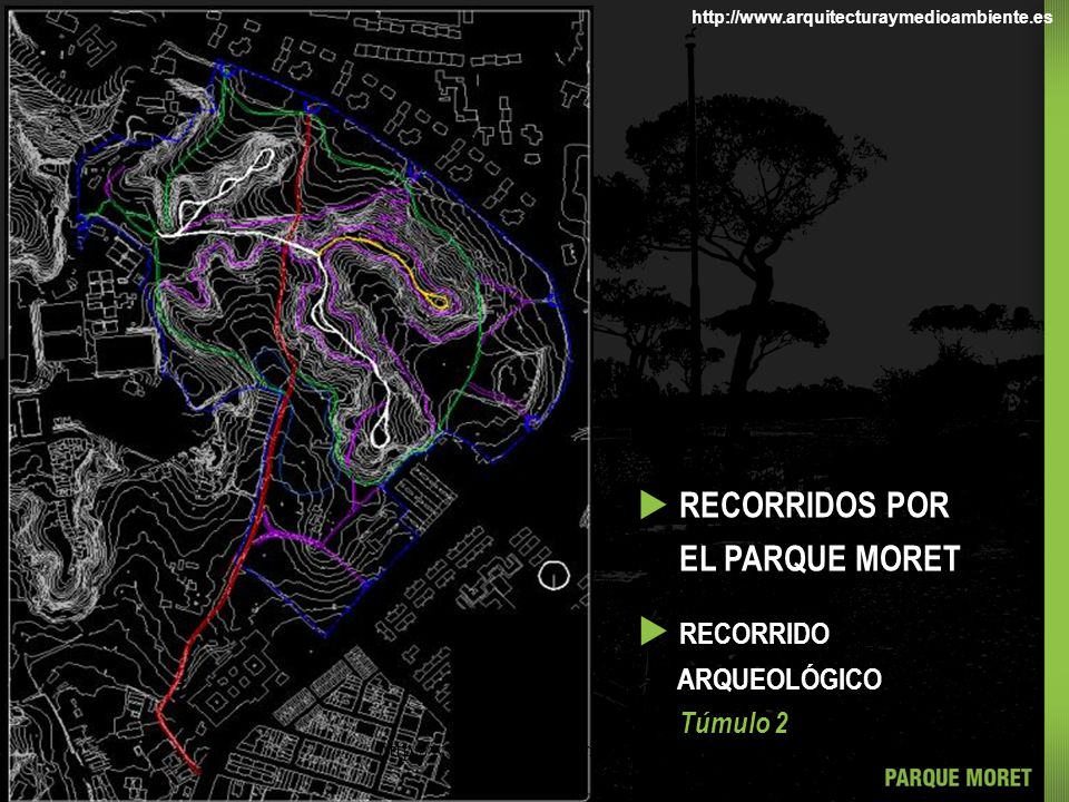 u RECORRIDOS POR EL PARQUE MORET u RECORRIDO ARQUEOLÓGICO Túmulo 2