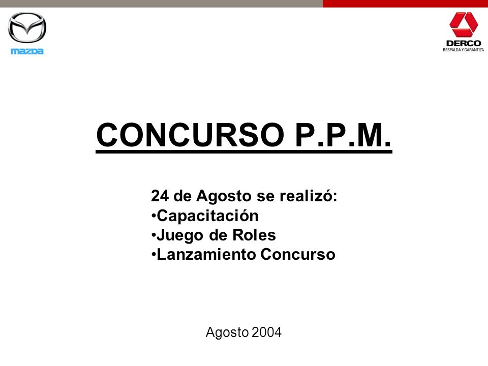 CONCURSO P.P.M. 24 de Agosto se realizó: Capacitación Juego de Roles