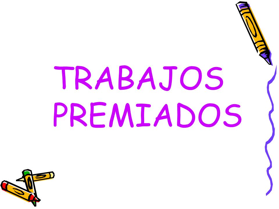 TRABAJOS PREMIADOS