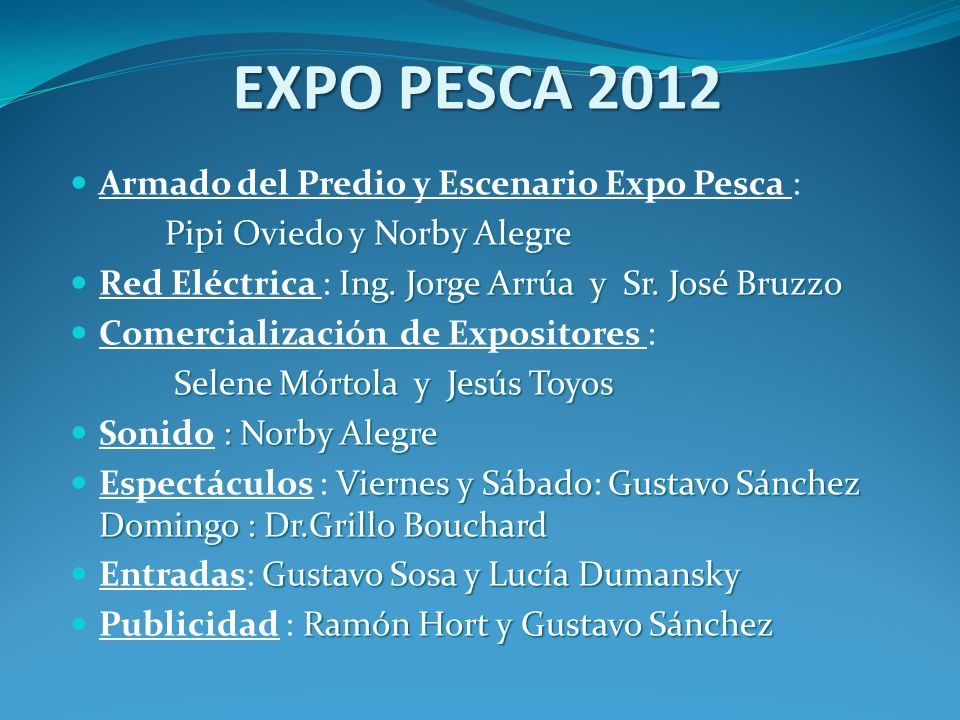 EXPO PESCA 2012 Armado del Predio y Escenario Expo Pesca :