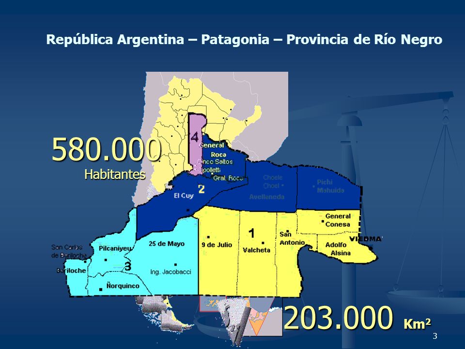 República Argentina – Patagonia – Provincia de Río Negro