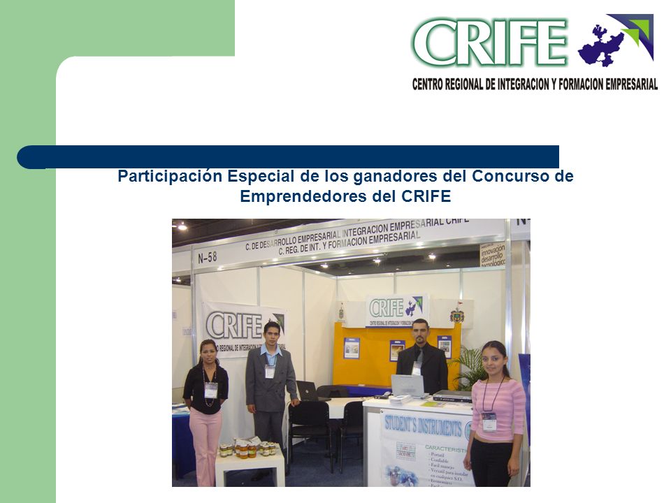 Participación Especial de los ganadores del Concurso de Emprendedores del CRIFE