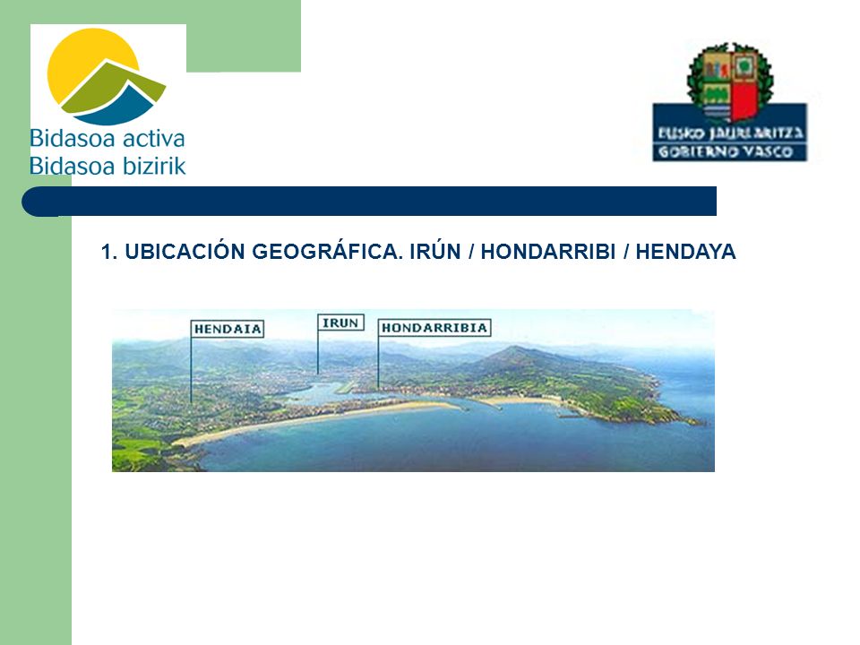 1. UBICACIÓN GEOGRÁFICA. IRÚN / HONDARRIBI / HENDAYA