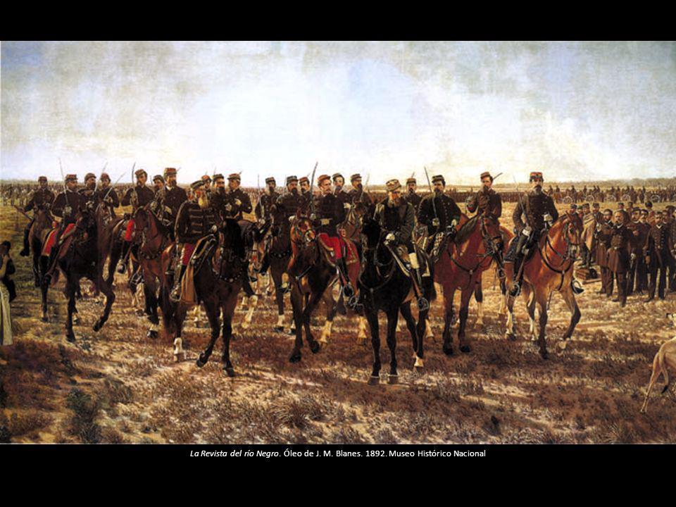 La Revista del río Negro. Óleo de J. M. Blanes. 1892
