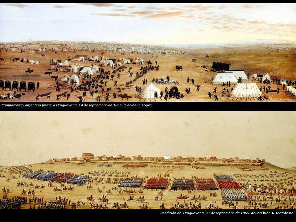 Campamento argentino frente a Uruguayana, 14 de septiembre de 1865