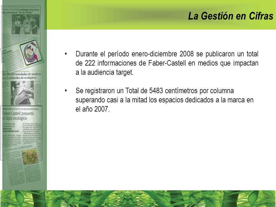 La Gestión en Cifras
