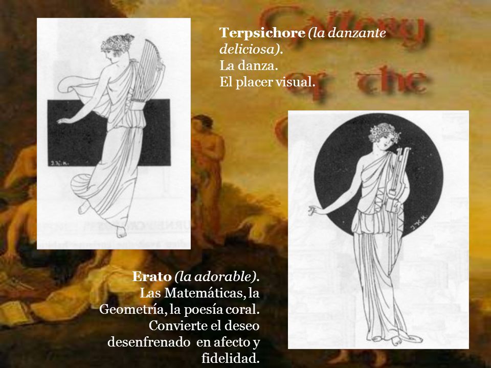 Terpsichore (la danzante deliciosa). La danza. El placer visual.