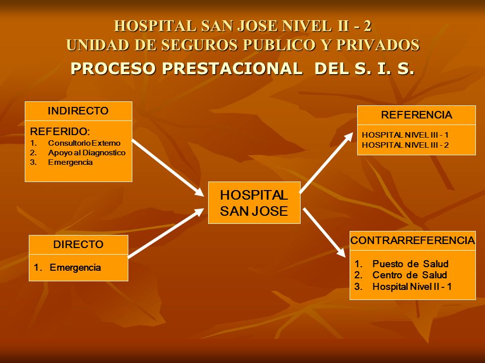 HOSPITAL SAN JOSE NIVEL II - 2 UNIDAD DE SEGUROS PUBLICO Y PRIVADOS