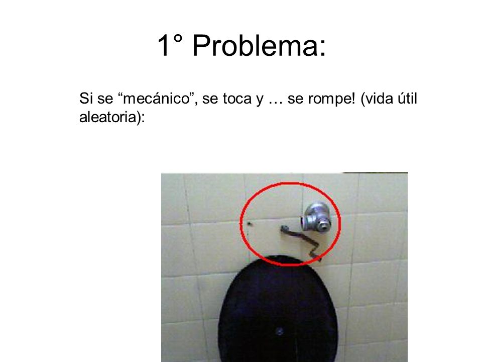 1° Problema: Si se mecánico , se toca y … se rompe! (vida útil aleatoria):