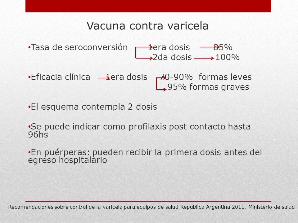Vacuna contra varicela