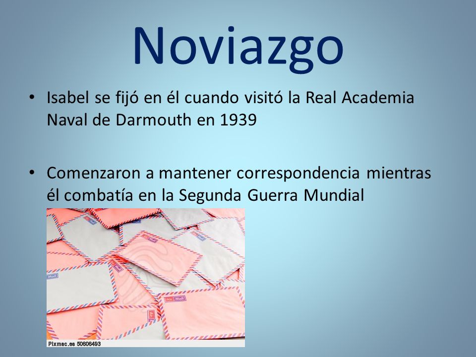 Noviazgo Isabel se fijó en él cuando visitó la Real Academia Naval de Darmouth en