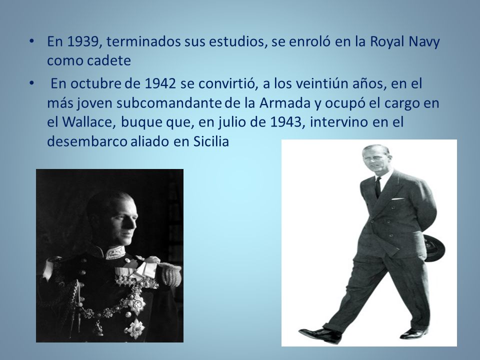 En 1939, terminados sus estudios, se enroló en la Royal Navy como cadete