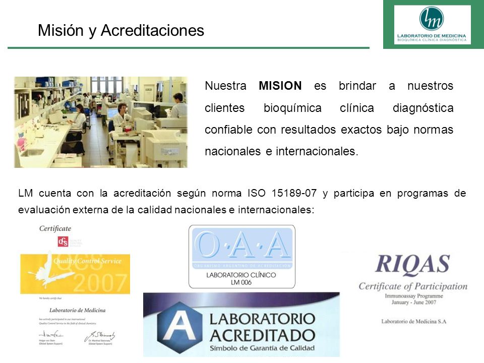 Misión y Acreditaciones