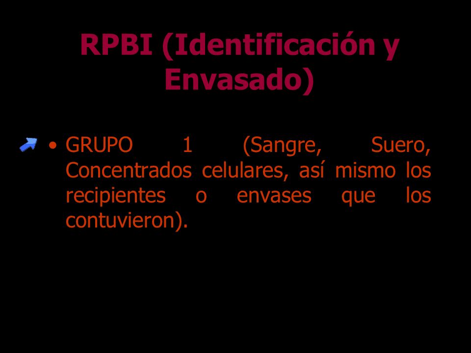 RPBI (Identificación y Envasado)