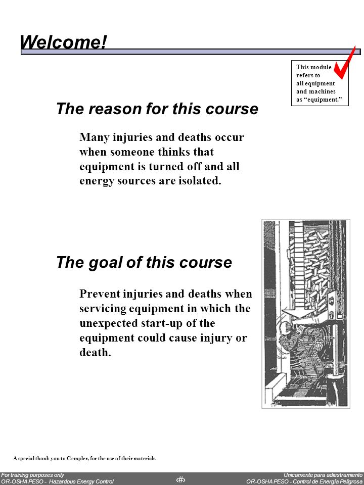 Welcome! The reason for this course The goal of this course