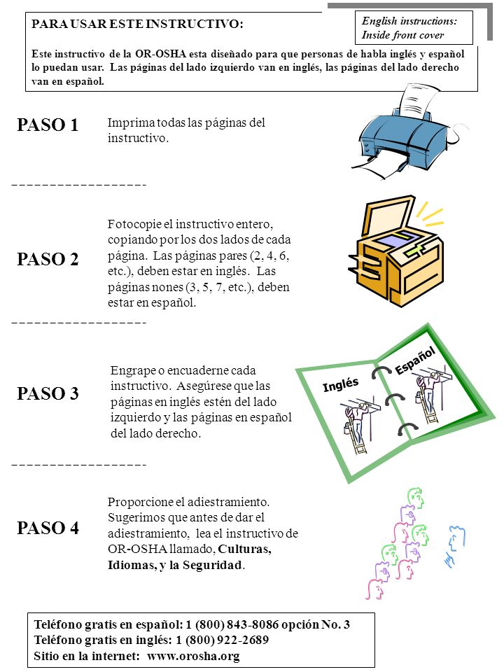 PASO 1 PASO 2 PASO 3 PASO 4 PARA USAR ESTE INSTRUCTIVO: