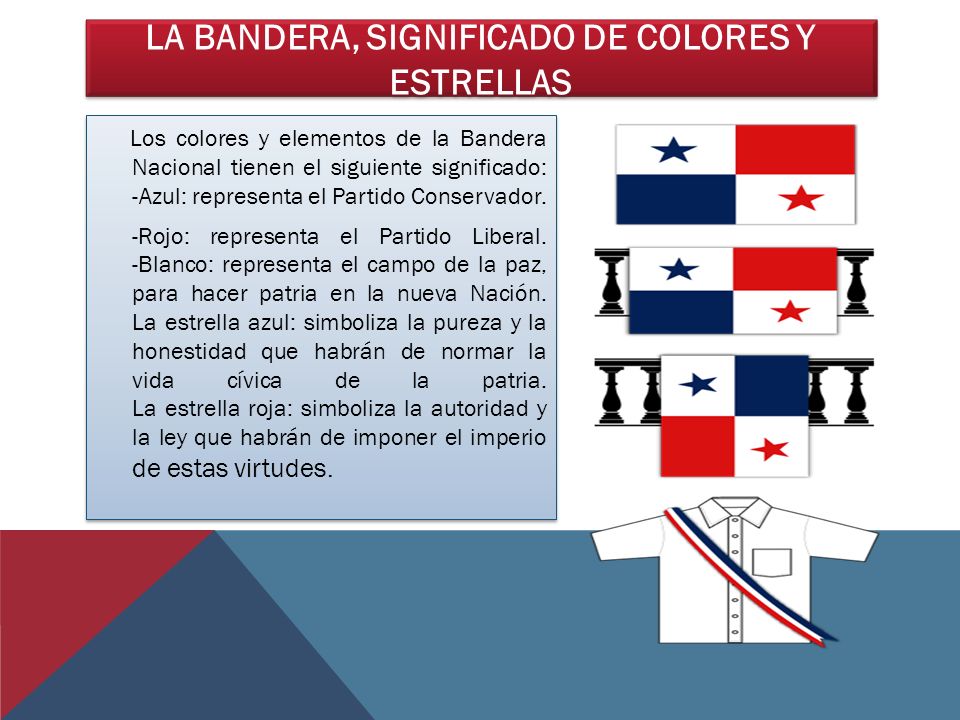 La Bandera, Significado de colores y ESTRELLAS