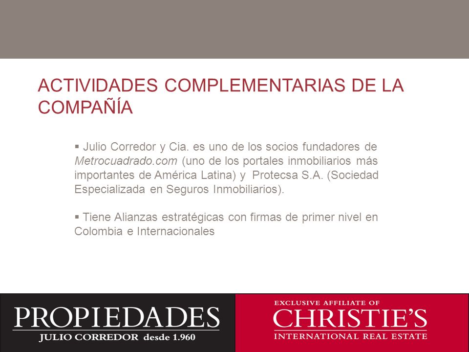 ACTIVIDADES COMPLEMENTARIAS DE LA COMPAÑÍA