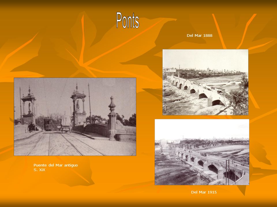 Ponts Del Mar 1888 Puente del Mar antiguo S. XiX Del Mar 1915