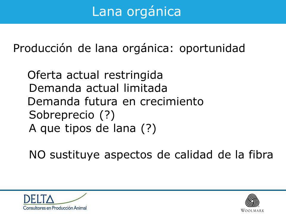 Lana orgánica Producción de lana orgánica: oportunidad