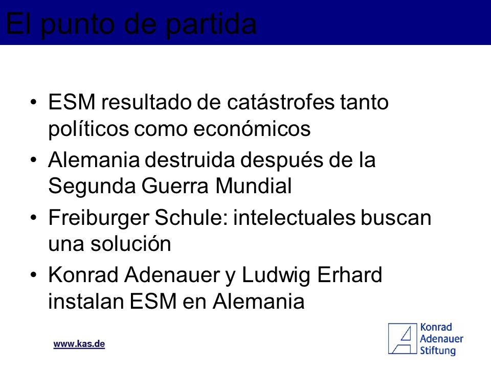 El punto de partida ESM resultado de catástrofes tanto políticos como económicos. Alemania destruida después de la Segunda Guerra Mundial.