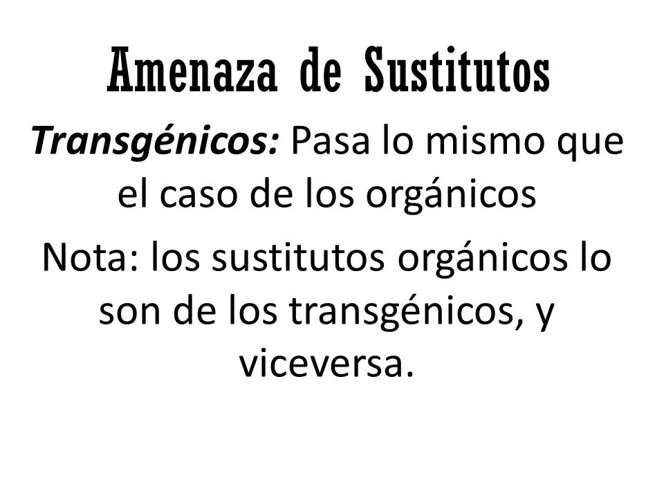 Transgénicos: Pasa lo mismo que el caso de los orgánicos
