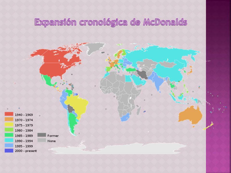 Expansión cronológica de McDonalds