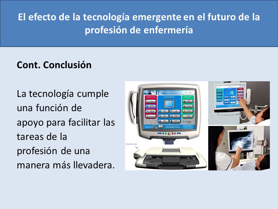 El efecto de la tecnología emergente en el futuro de la profesión de enfermería