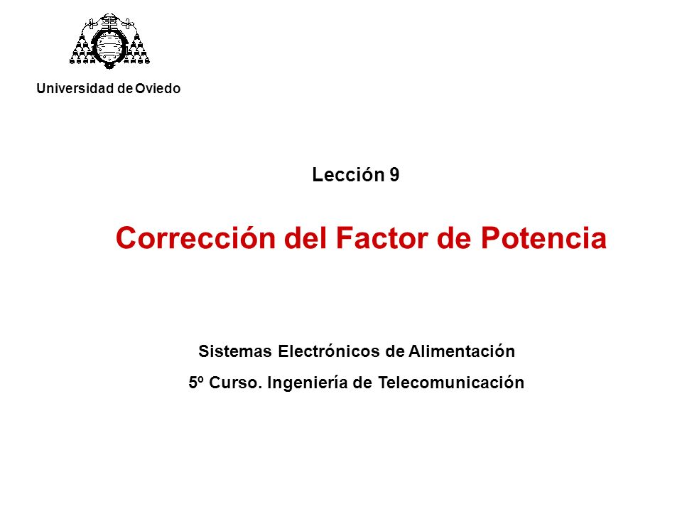 Corrección del Factor de Potencia