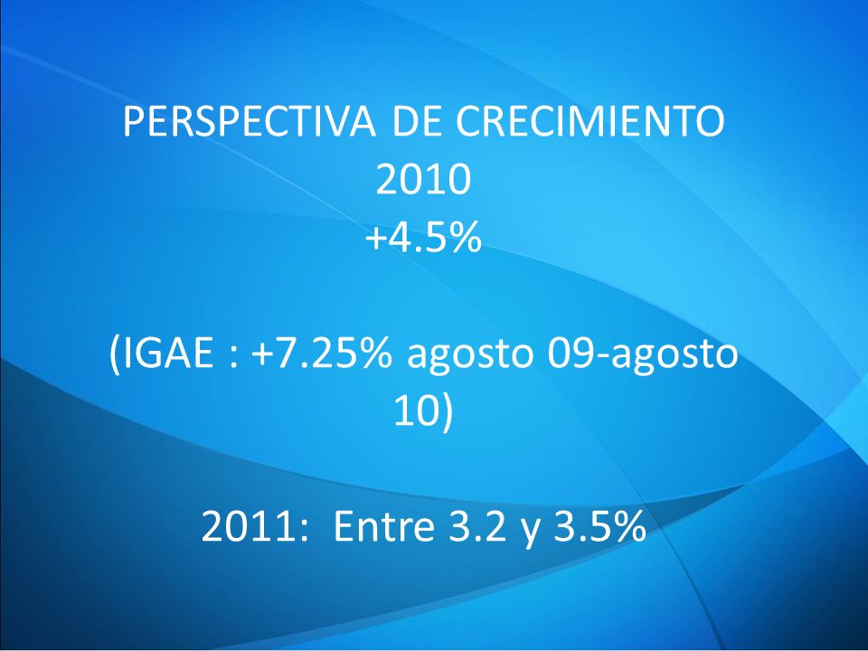 PERSPECTIVA DE CRECIMIENTO %
