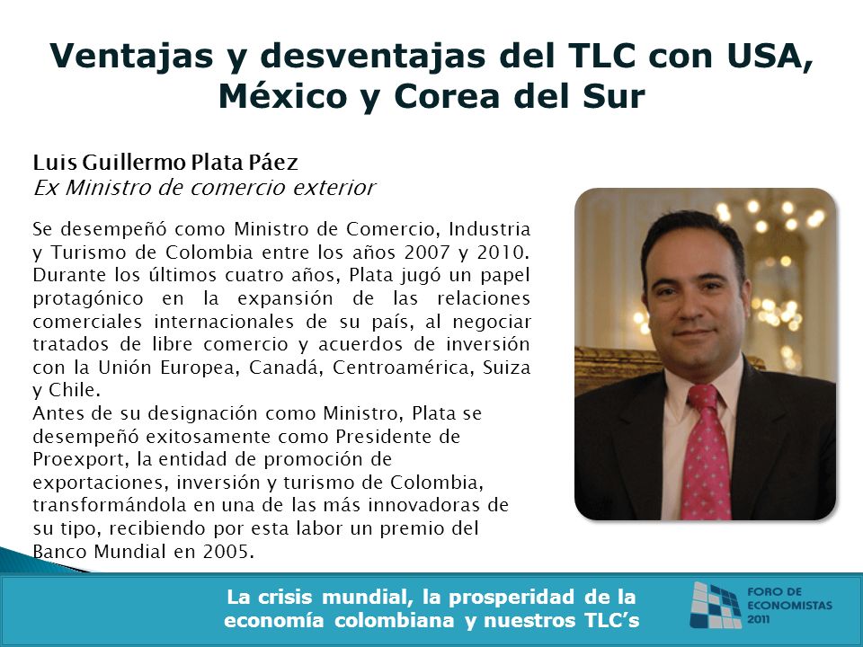 Ventajas y desventajas del TLC con USA, México y Corea del Sur