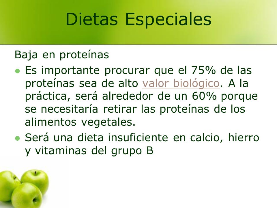 Dieta baja en purinas menu