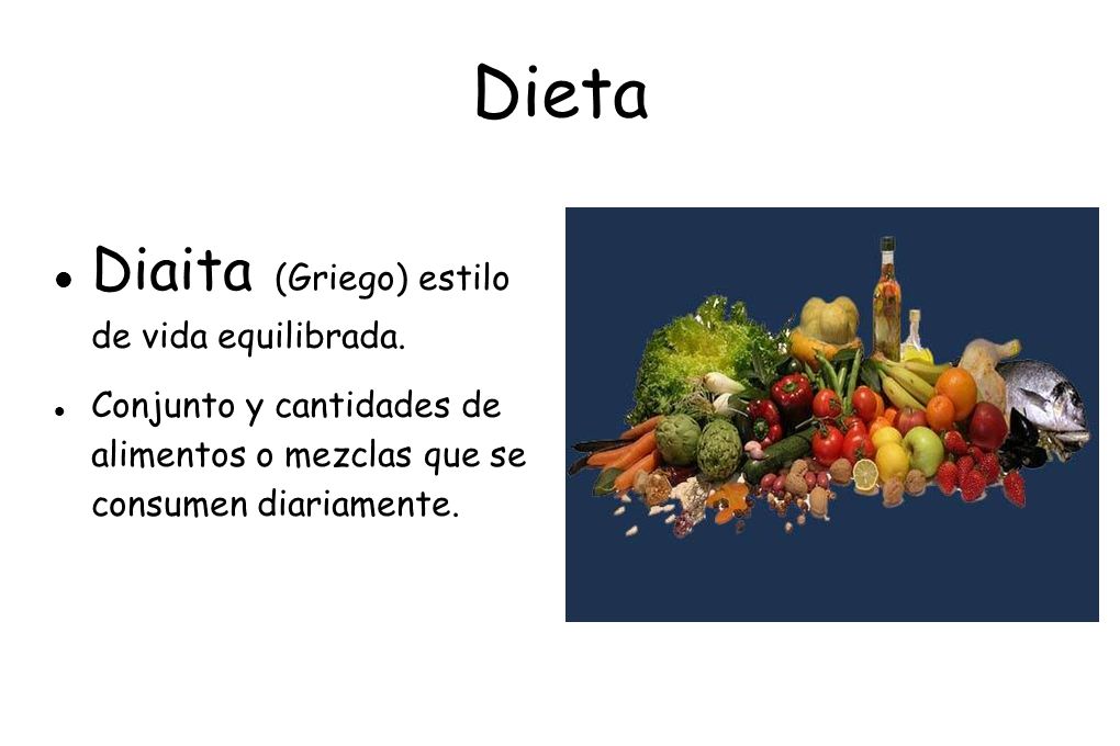 Dieta Diaita (Griego) estilo de vida equilibrada.