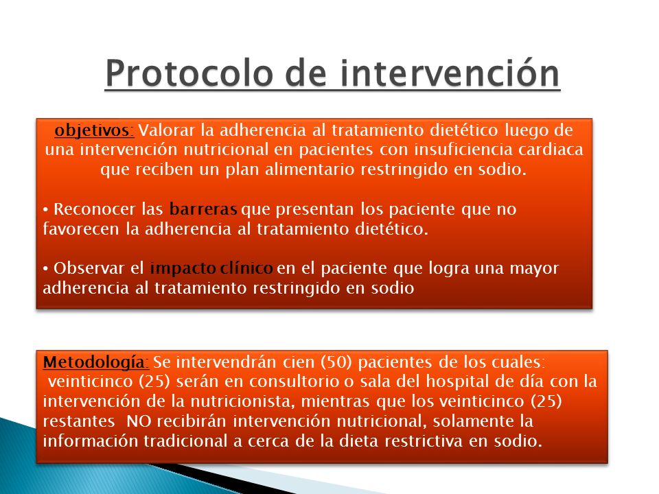 Protocolo de intervención