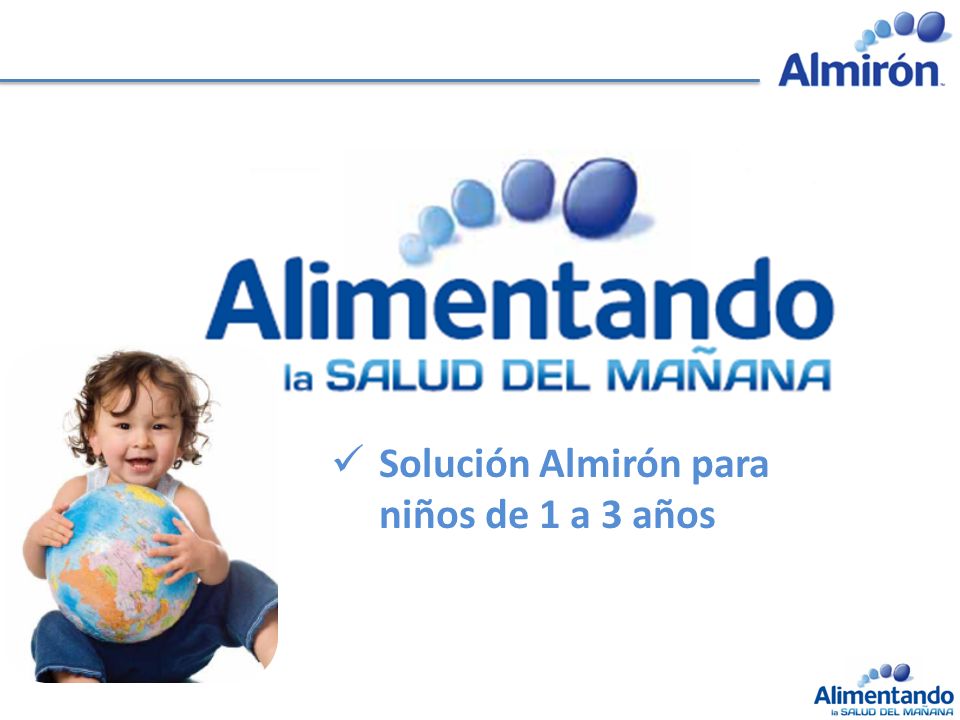Solución Almirón para niños de 1 a 3 años