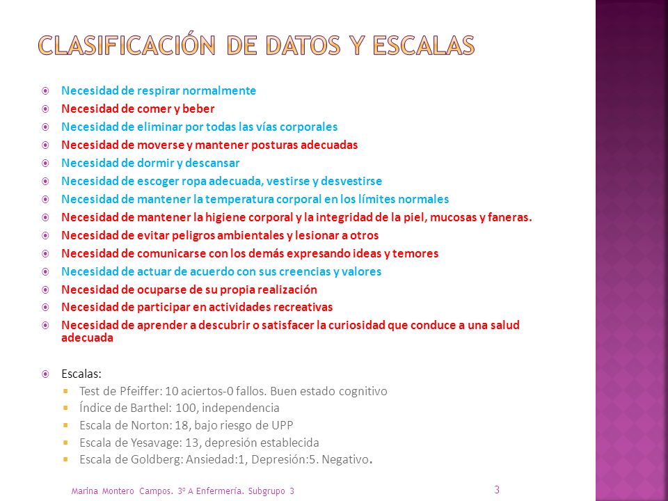 clasificación de datos y escalas