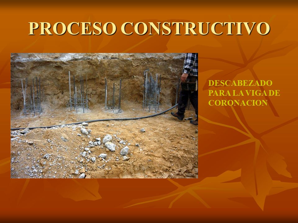 PROCESO CONSTRUCTIVO DESCABEZADO PARA LA VIGA DE CORONACION