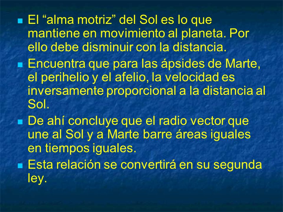 El alma motriz del Sol es lo que mantiene en movimiento al planeta
