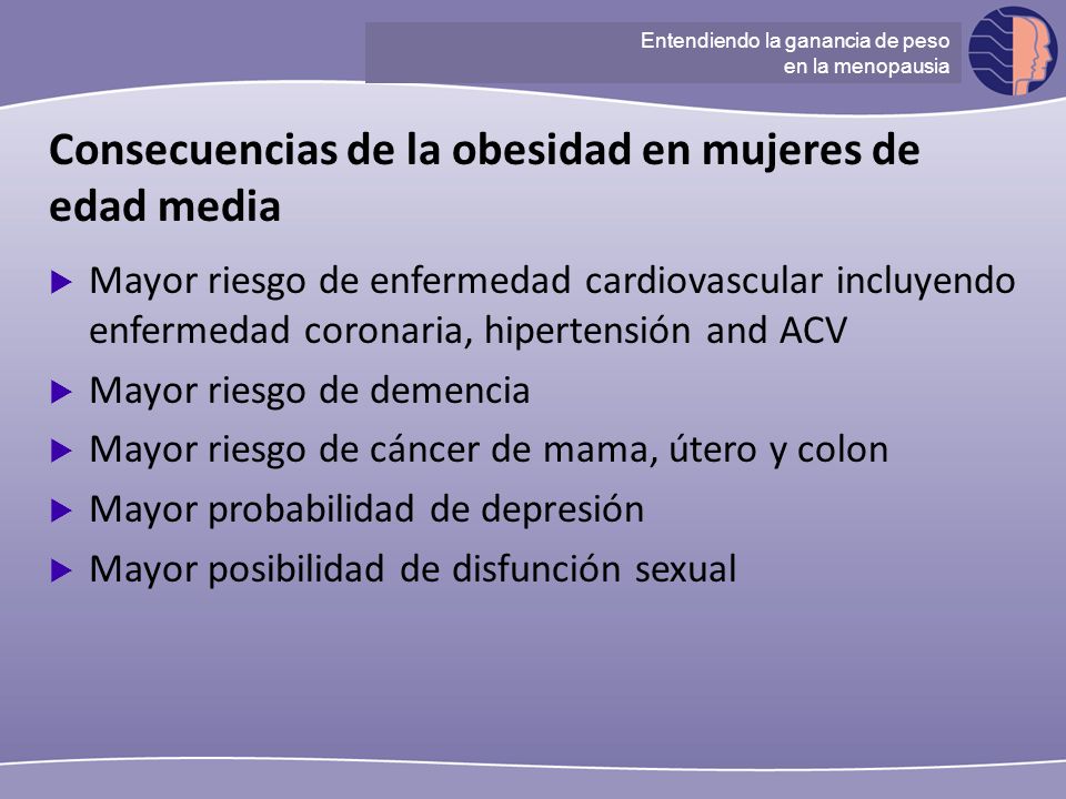 Consecuencias de la obesidad en mujeres de edad media