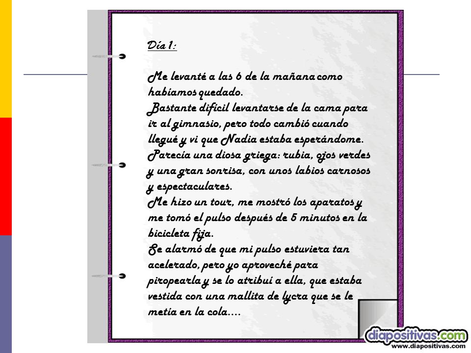 Día 1: Me levanté a las 6 de la mañana como habíamos quedado.