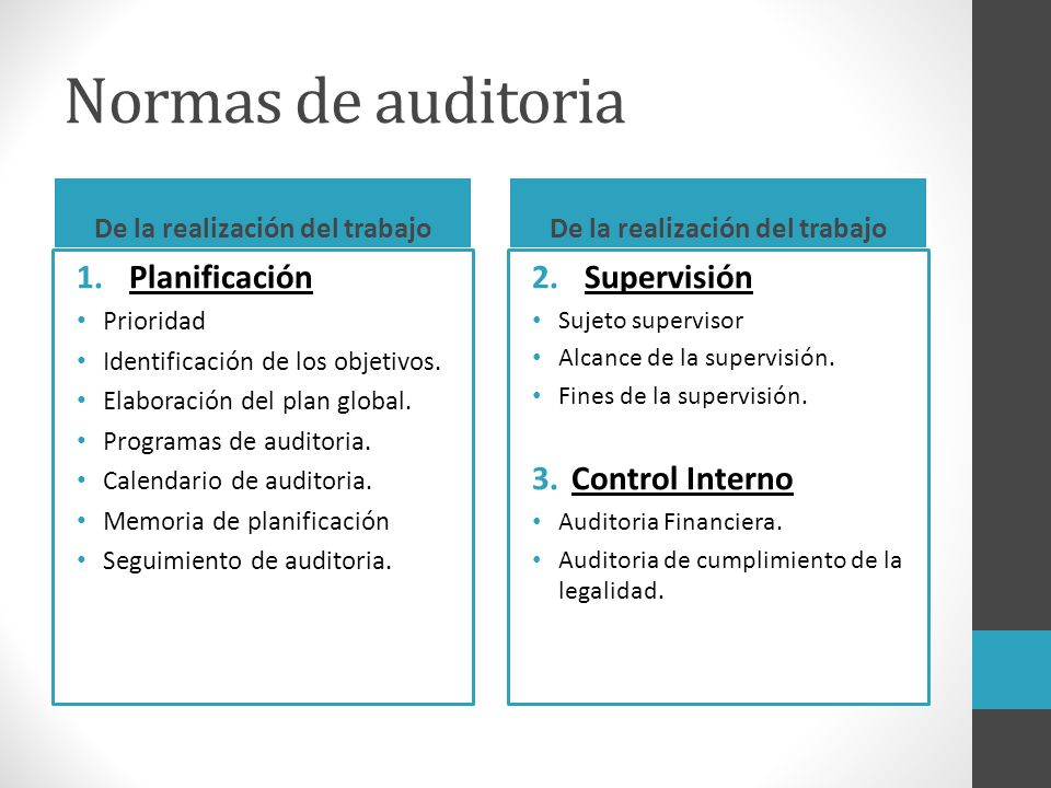 De la realización del trabajo De la realización del trabajo