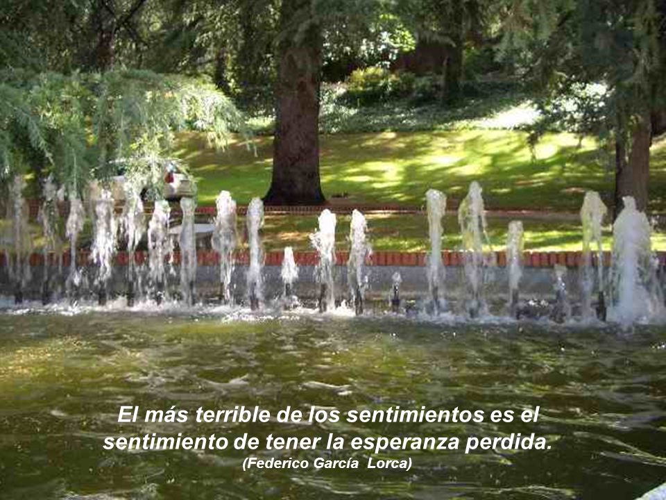 El más terrible de los sentimientos es el sentimiento de tener la esperanza perdida.