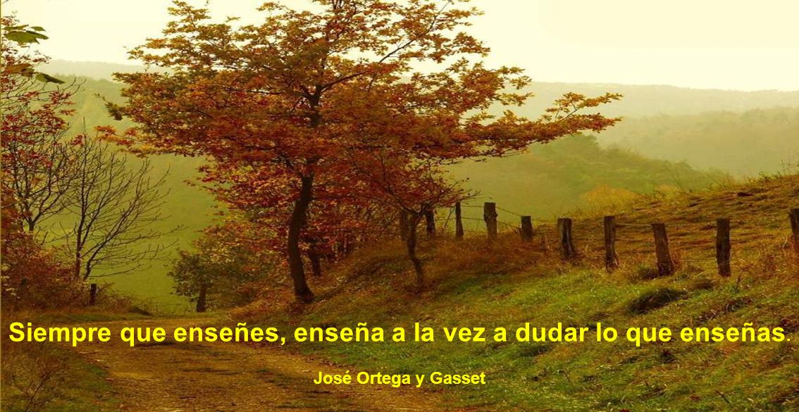 Siempre que enseñes, enseña a la vez a dudar lo que enseñas.
