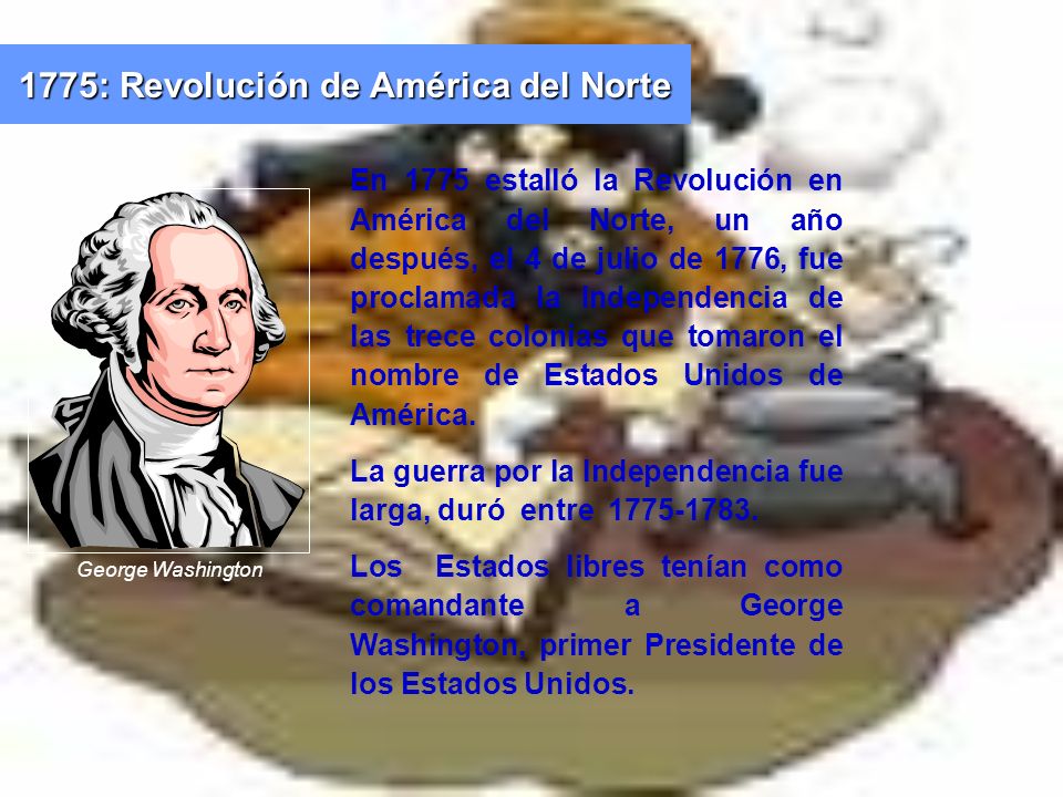 1775: Revolución de América del Norte
